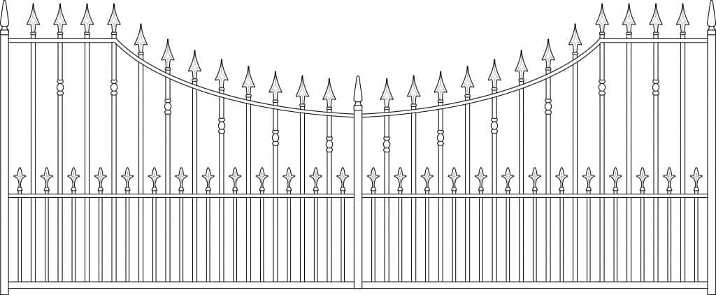 Gate 5 Wye Arched 2 - TPS Electric Gates