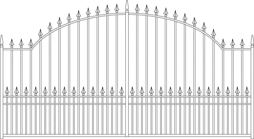 gate 6 Arched - TPS Electric Gates