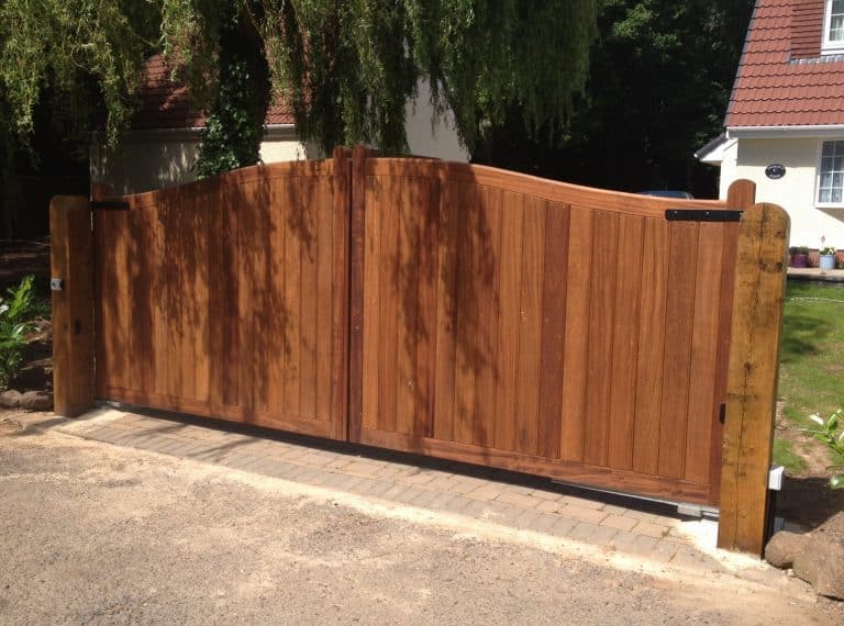 Electric Gates Wooden Electric Gates TPS Electric Gates