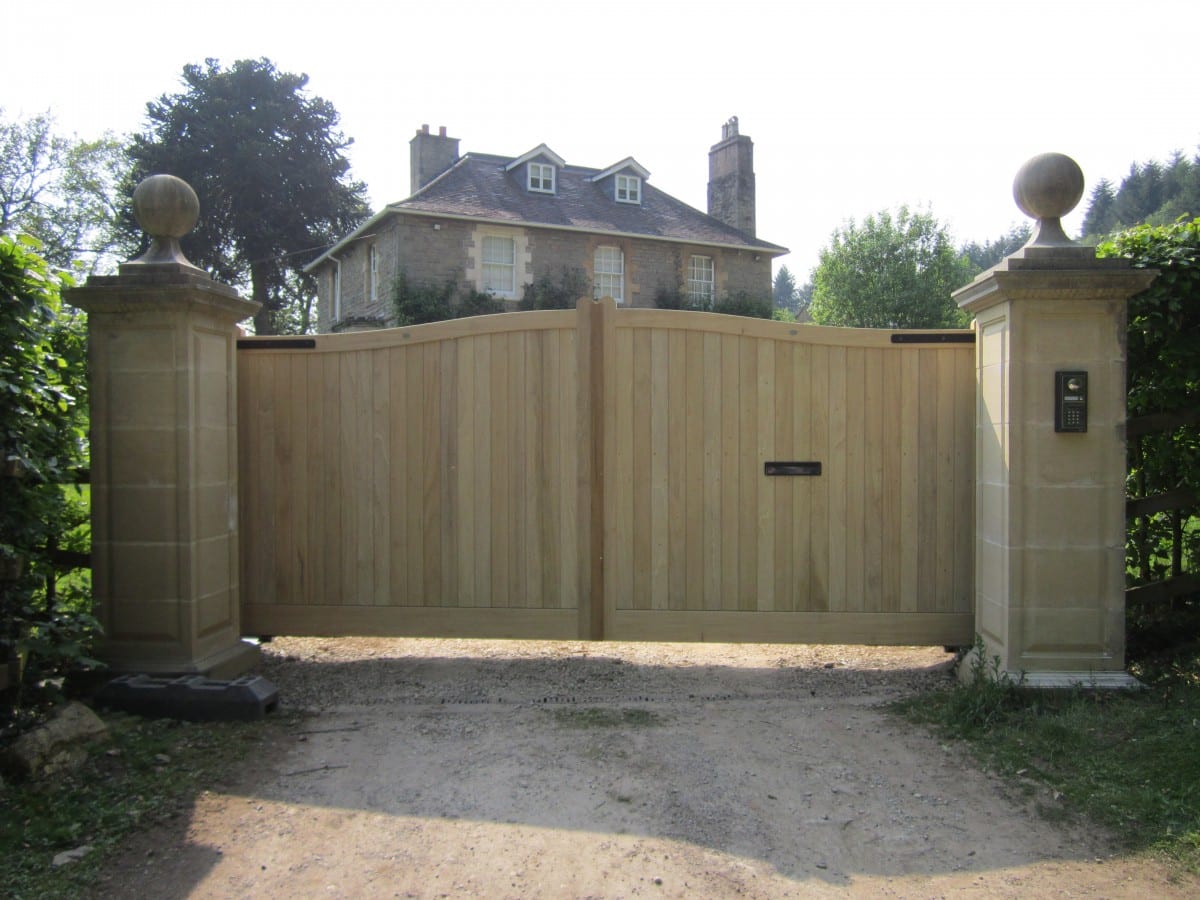 Electric Wooden Gates TPS Gates & Doors Ltd