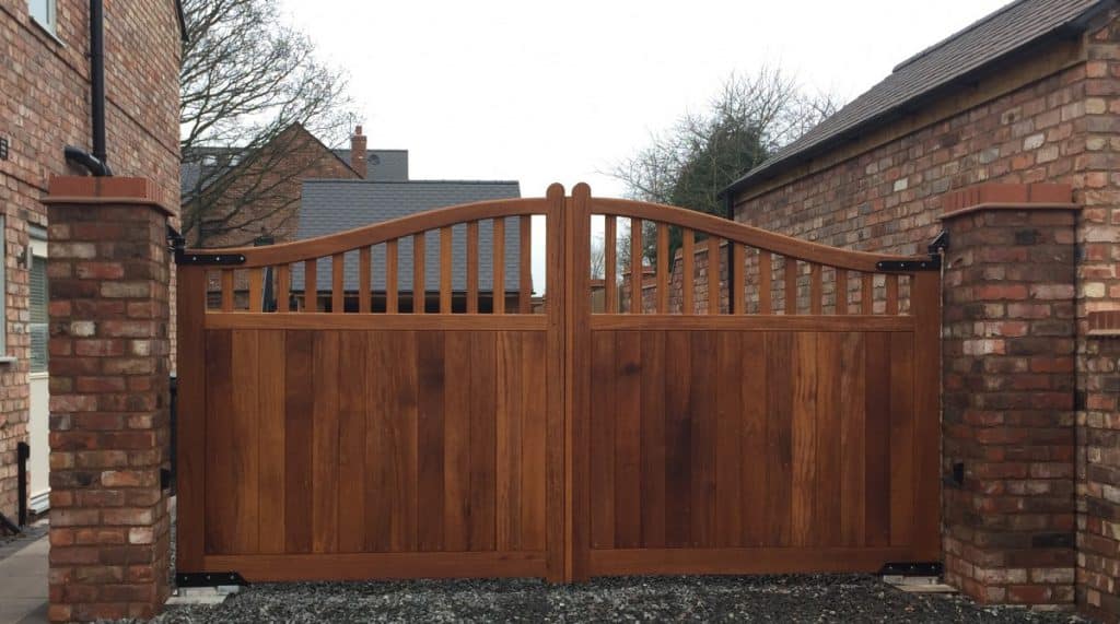 Electric Wooden Gates TPS Gates & Doors Ltd