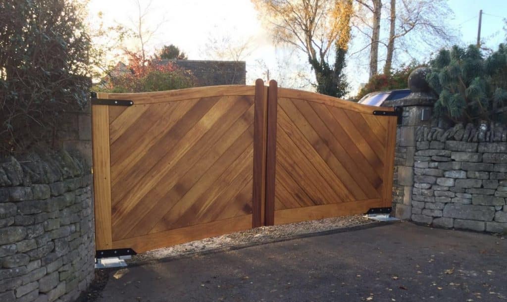 Electric Wooden Gates TPS Gates & Doors Ltd
