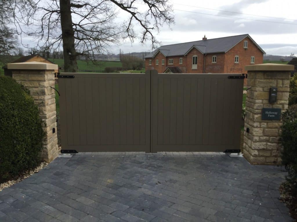 Electric Wooden Gates TPS Gates & Doors Ltd