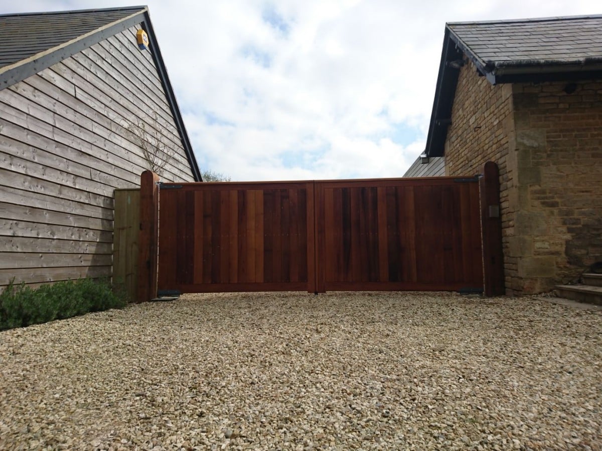 Electric Wooden Gates TPS Gates & Doors Ltd