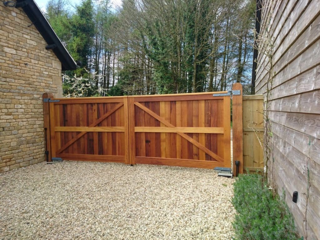 Electric Wooden Gates TPS Gates & Doors Ltd