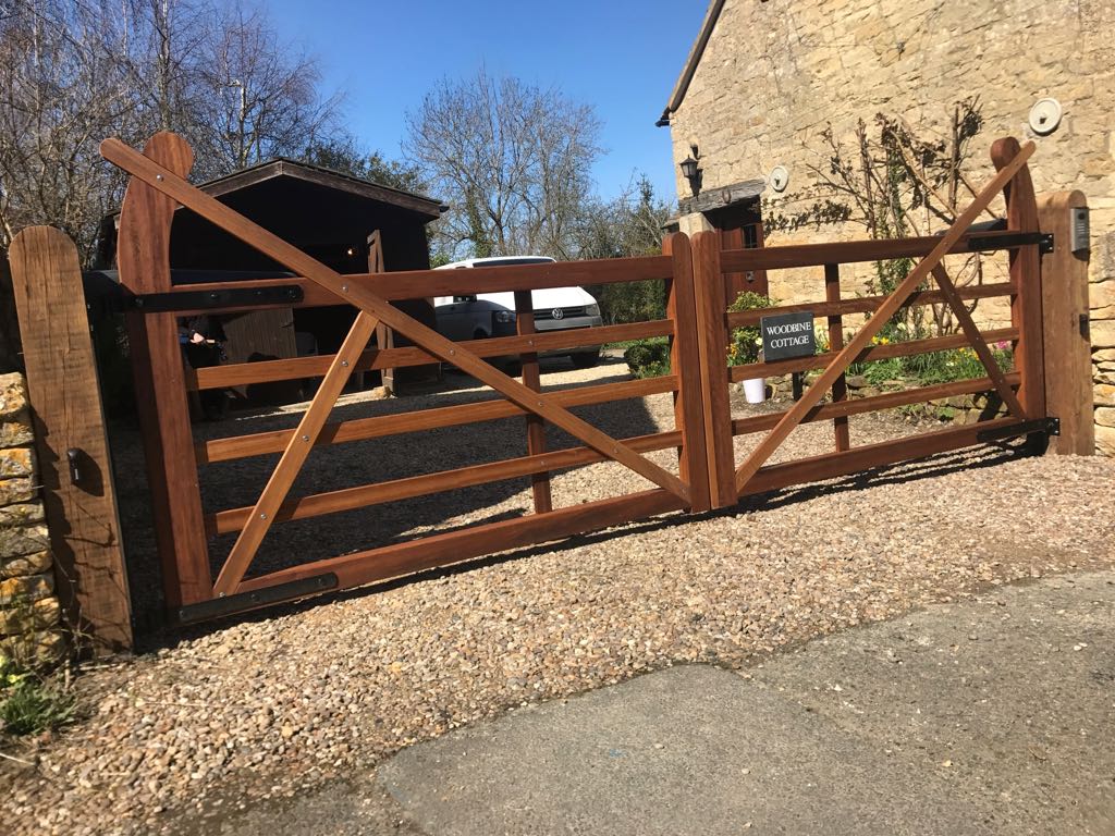 Electric Wooden Gates TPS Gates & Doors Ltd