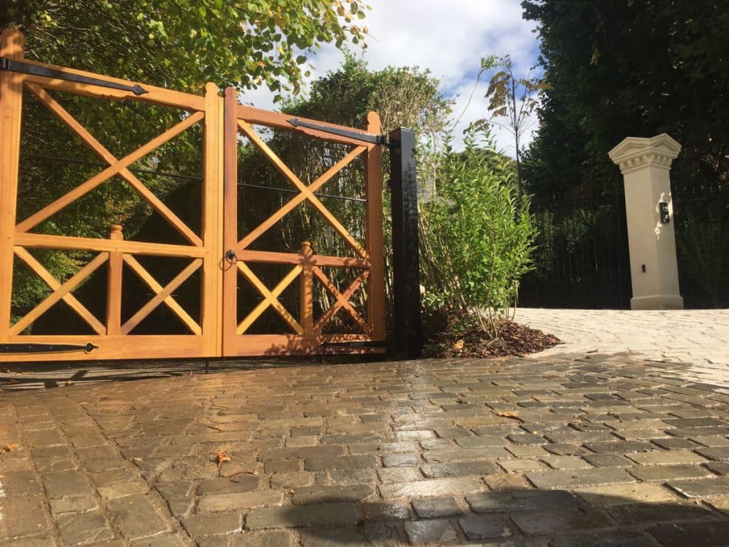 Electric Wooden Gates TPS Gates & Doors Ltd