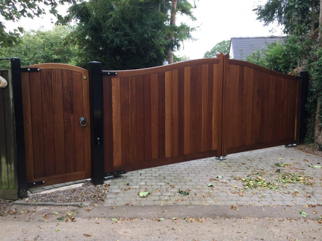 Electric Wooden Gates TPS Gates & Doors Ltd