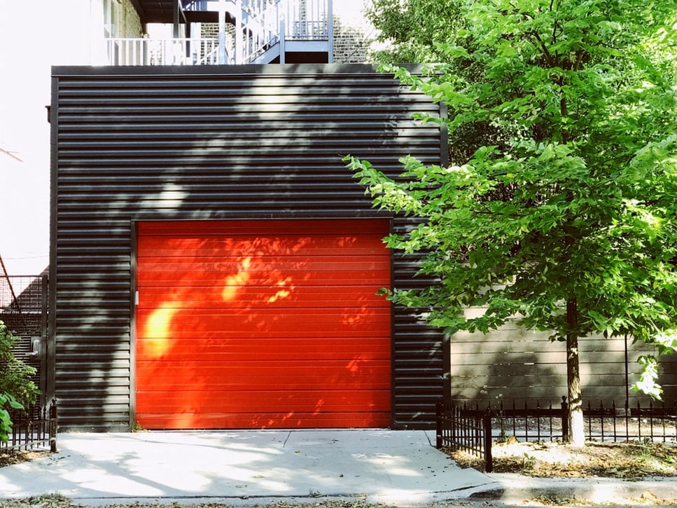 Red automatic gate